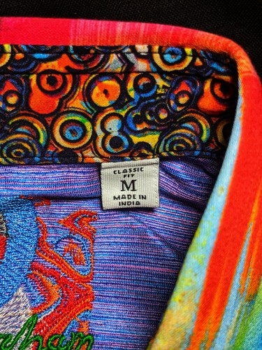 Robert Graham Prism Effect Colorful Short Sleeve | Size: M | Style: RP202007CF - Picture 10 of 12
