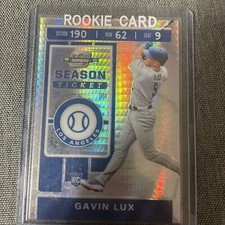 Gavin Lux 2020 Panini Contenders Optic Season Ticket Hyper Prizm /299 RC