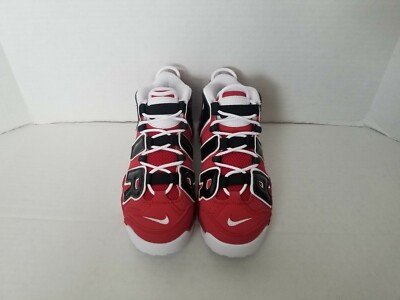 Nike Air More Uptempo GS Bulls Hoops Pack Red White Black  display picture 2