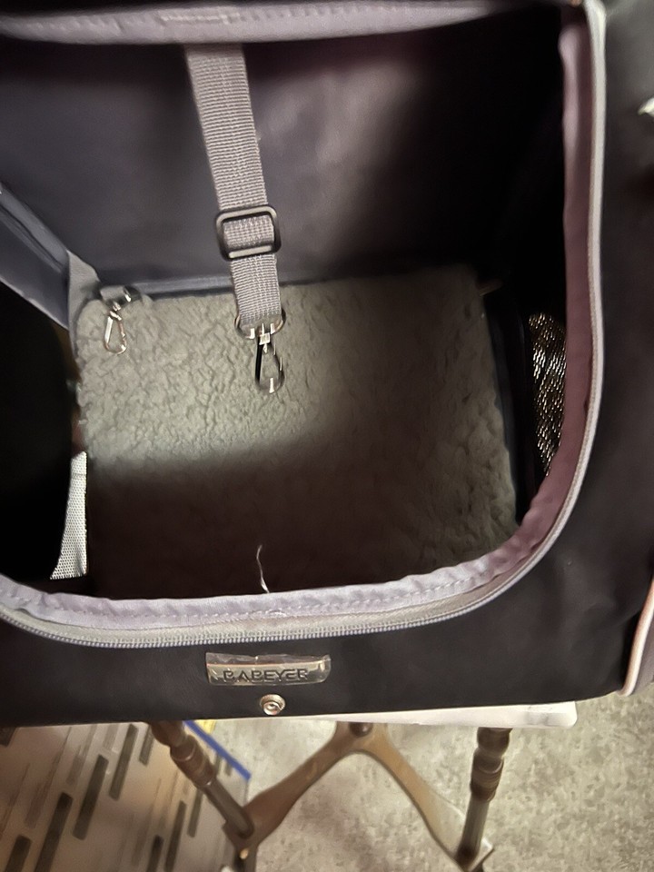 Small Dog Bike Basket Softsided Pet Carrier Backpack, With 4 Mesh