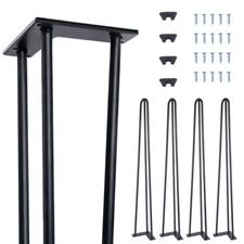 6" /16''/ 28'' Table Leg Metal Furniture Legs Heavy Duty Hairpin Legs Set of 4