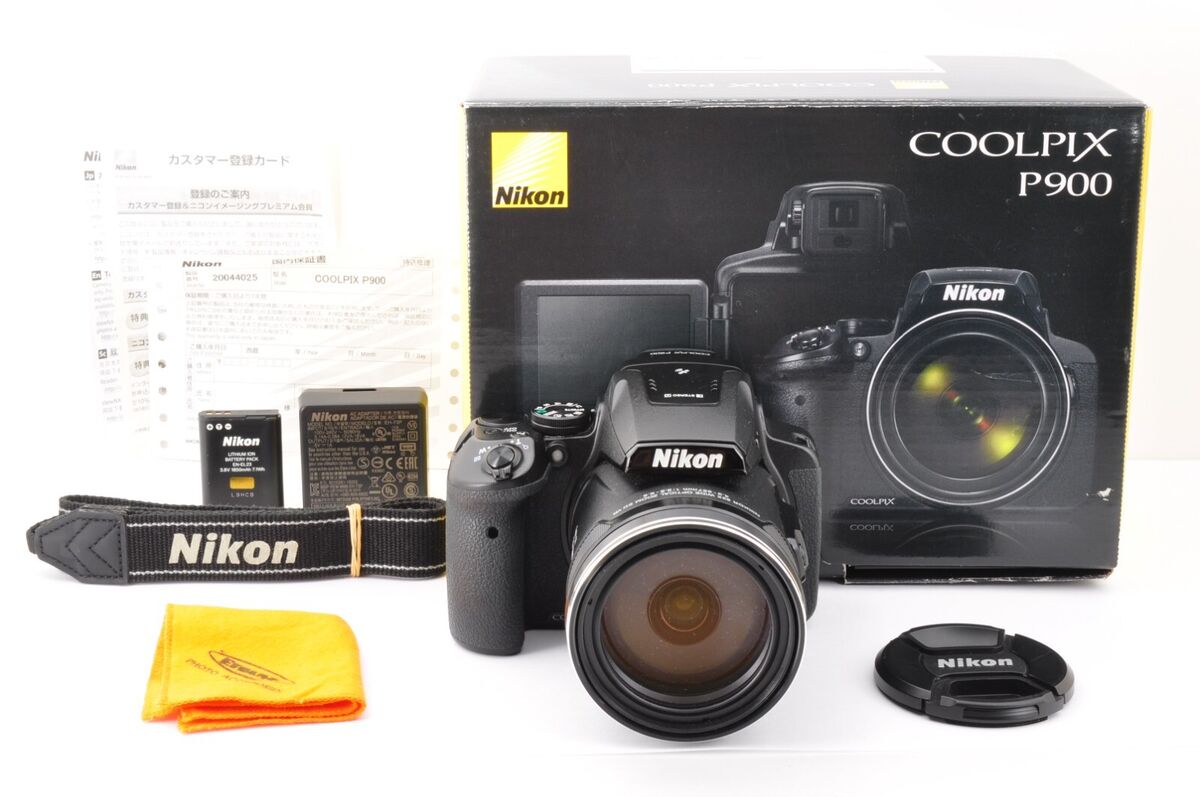 MINT in BOX Nikon COOLPIX P900 Black by DHL from JAPAN #FE16 MINT in BOX Nikon COOLPIX P900 Black by DHL from JAPAN #FE16