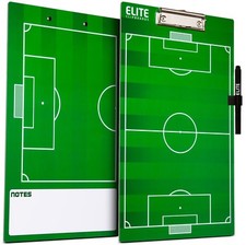 Elite Clipboards Double Sided Dry Erase Coaches Soccer Marker Board with Marker Elite Clipboards Double Sided Dry Erase Coaches Soccer Marker Board with Marker - Image 1