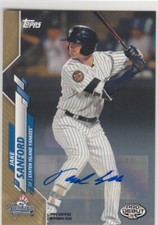 2020 Topps Pro Debut JAKE SANFORD Gold 1st Autograph Auto #130 Yankees 34/50