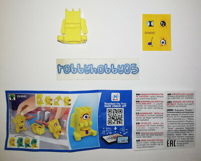 DV404 O Figur Gelb +bpz Ü-ei Kinder Merendero Joy Italien 2020 Doppel Face