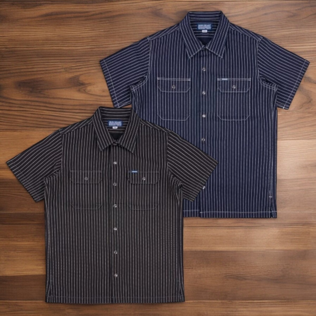 IRON HEART　T/C WEAPON S/S WORK SHIRT L IRON HEART IHSH-416 10oz Wabash Short Sleeved Mechanic Shirt