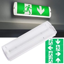 Fire Exit Lamp Led Emergency Light Bulkhead Exit Sign Maintained/non Maintained