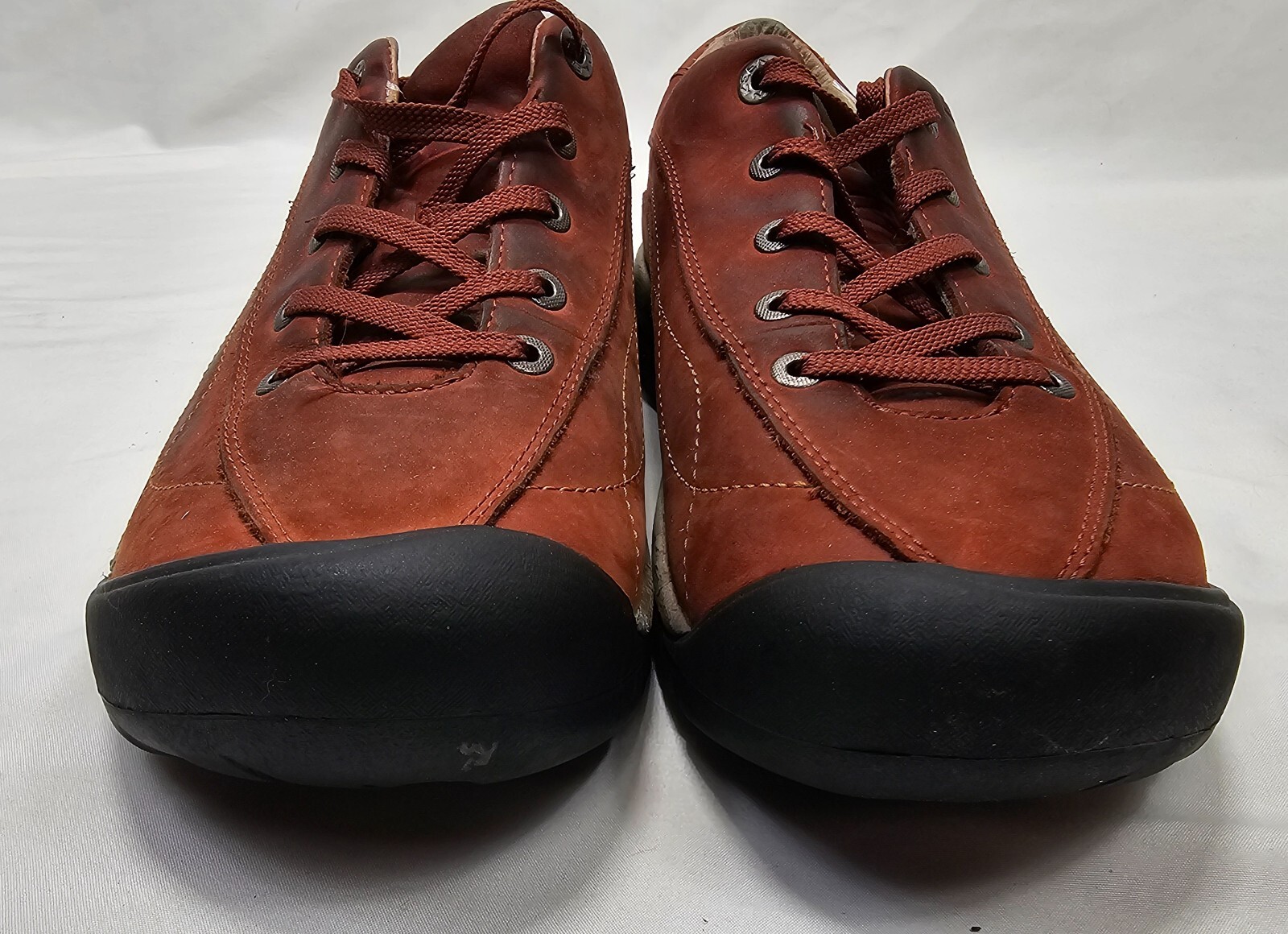 Scarpe da ginnastica Keen da donna in pelle stringate per escursionismo rosse taglia 10