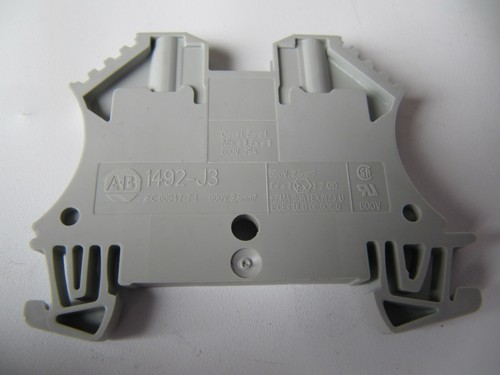 (LOT OF 32) Allen-Bradley DIN Mount 2.5mm Terminal Blocks Cat. 1492-J3 - Picture 3 of 5