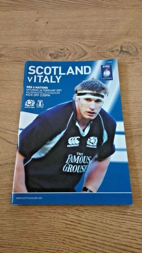 Scotland v Italy Rugby Union Programmes 1985 - 2011 - Picture 12 of 15