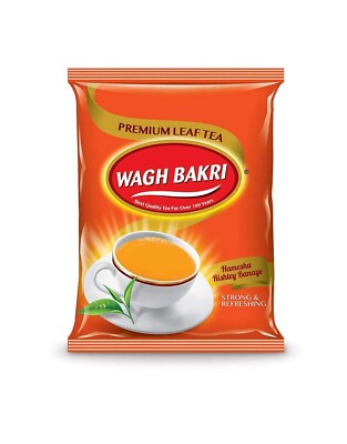 Wagh Bakri Premium Leaf Tea Strong Refreshing Indian Black CTC Masala Chai 500g