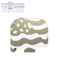 Rowe Tactical Rear Slide Cover Plate for Glock  G43 G43x G48 - US Flag Wavy