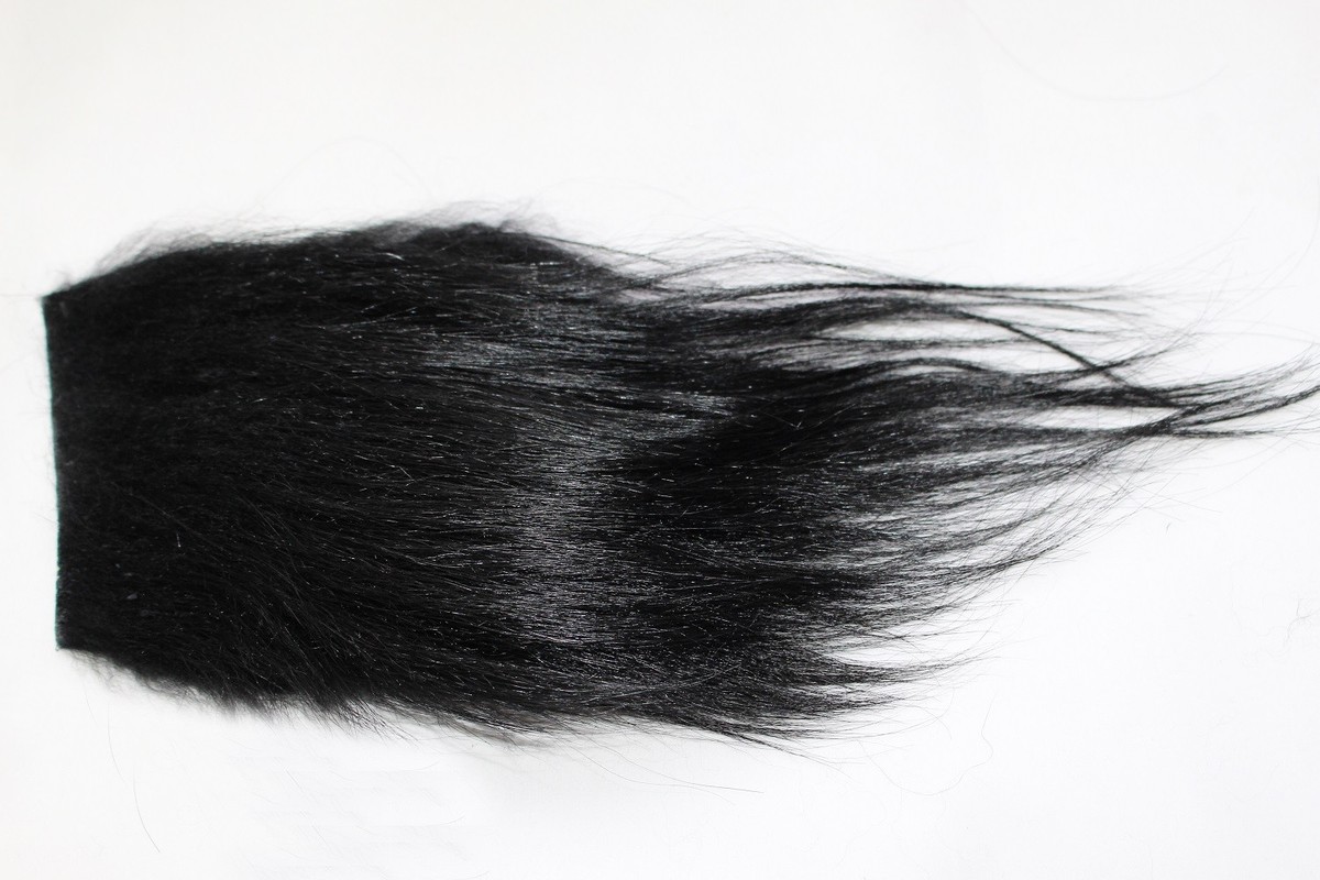 Lotto 2 Pellicce Per Fly Tying - Capra Capelli, 8x8 Cm, 10 Colori, Lunghezza 15-20 Cm, Per Costruzione Mosche Da Pesca