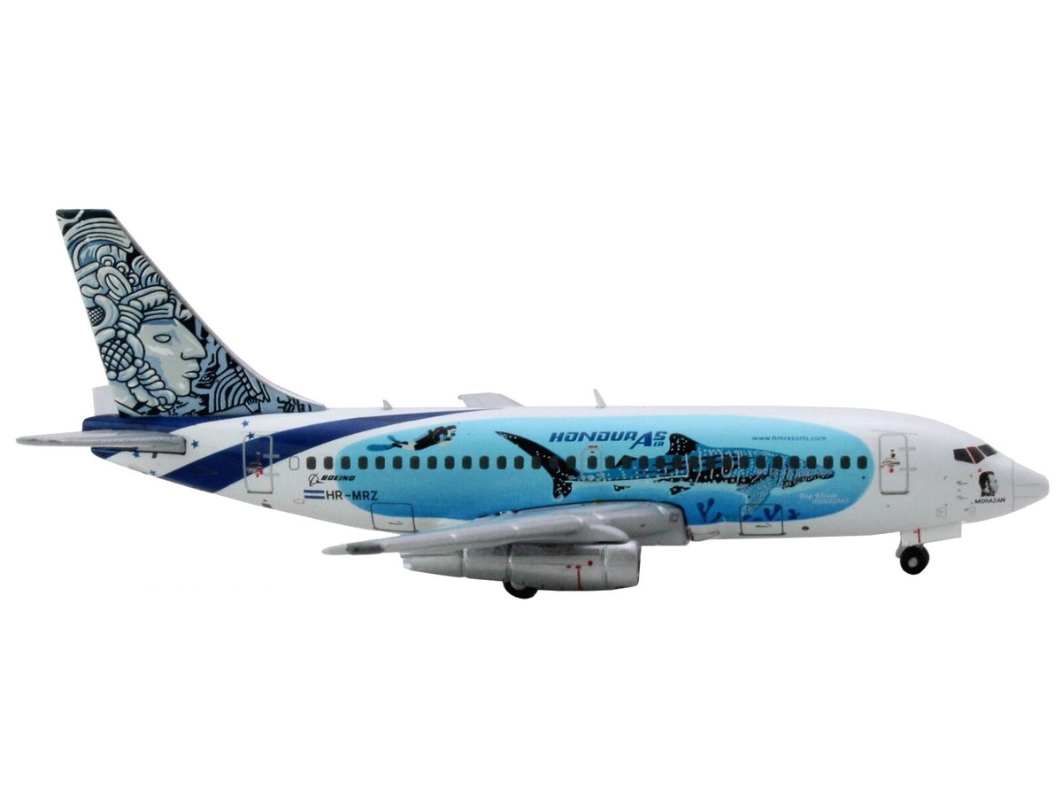 Boeing 737-200 Aviatsa Honduras HR-MRZ White w/ Blue Graphics 1