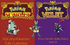 Custom ANY Shiny Pokemon Pokemon Scarlet Violet 100 Legal