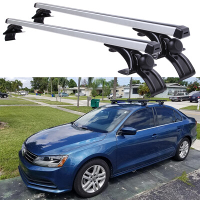 For VW Jetta 48'' Car Top Roof Rack Cross Bar Cargo Bicycle Carrier Aluminum