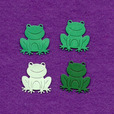 FROG 2 die cuts scrapbook cards