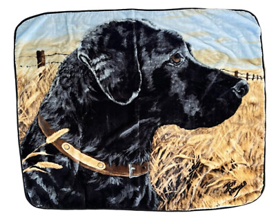 black lab throw blanket