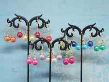 Christmas Ornament Ball Earrings Holiday Decoration Earrings Colorful Vibrant 