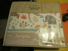 Levtex Baby Jungalo Animal Themed 5 Piece Crib Set