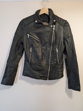 Barney’s Originals Womens 100% Leather Jacket Size 10