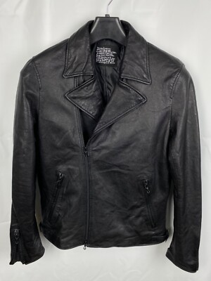 Nano Universe Japan Goat Skin Biker Jacket Genuine Leather | eBay UK