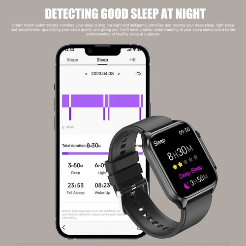 2025 Smart Watch Hypoglycemia Waterproof Smartwatch Bluetooth For iPhone Samsung - Picture 10 of 23