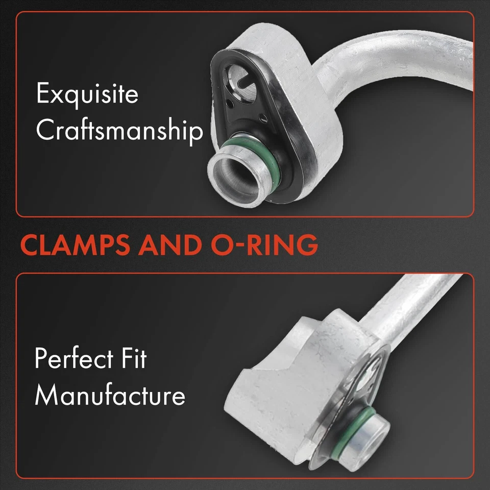 Conjunto de manguera de línea de succión y descarga de refrigerante de aire acondicionado para Jeep Patriot Compass Foto 4 de 4