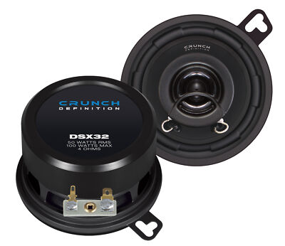 CRUNCH DEFINITION KOAX DSX32 Lautsprecher Auto Boxen Set 100 Watt PKW KFZ