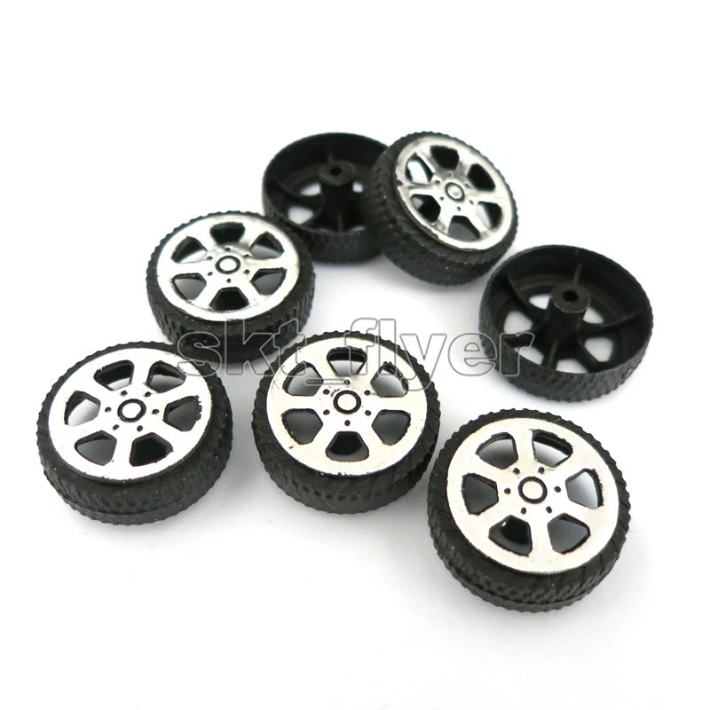 8pcs 1 9 6 7 20mm Plastic Wheels Toy