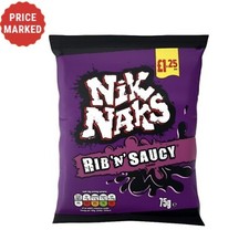 Nik Naks Rib 'N' Saucy Flavour (20 x 75g) Full box