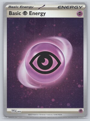 Pokemon TCG - Holo Basic Psychic Energy SVE 005 - Scarlet and