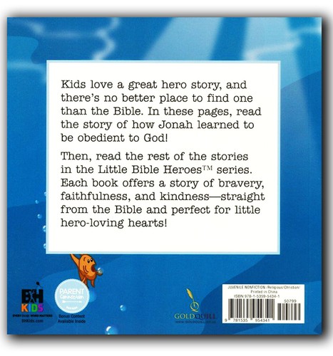 Jonah, Little Bible Heroes Board Book - Picture 5 of 5