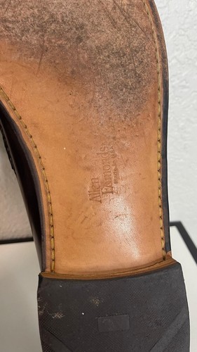 Allen Edmonds Walden 42477 Burgundy Leather Penny Loafer Dress Shoes Mens 14 D - Picture 11 of 11
