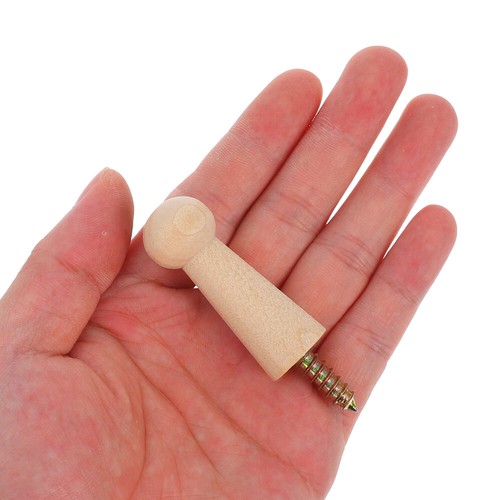6 Pcs Hanging Wall Pegs Wooden Hook Door Garment Hanger Decorative - Picture 6 of 12