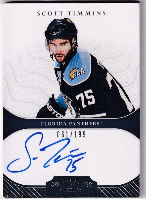 11/12 PANINI DOMINION SCOTT TIMMINS RC SP ROOKIE AUTOGRAPH AUTO /199 #120