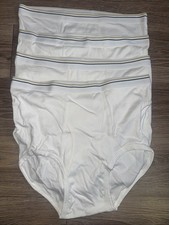 VTG NEW 4 Pair Sz 40 - 42 Stafford White Mens Underwear Full Cut Briefs Classic