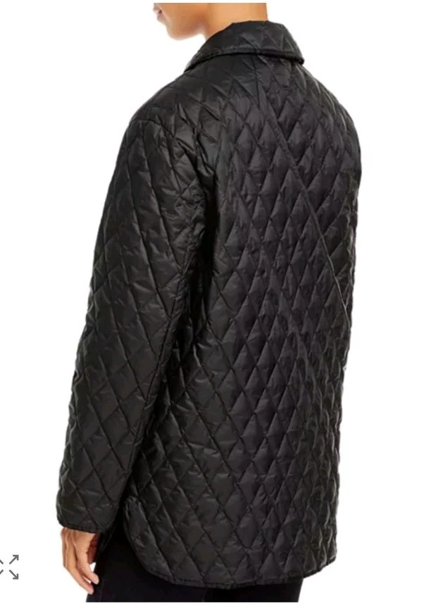 Theory Womens Quilted Large Packable Puffer Jacket In Black - Image 2 of 4