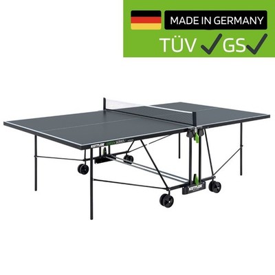 KETTLER Profi Tischtennis-Platte K1 Outdoor Tisch mit Netz klappbar wetterfest