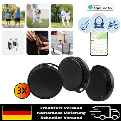3 × Air Tracker Bluetooth Ortungs Smart Finder Tracking Camping Zubehör schwarz