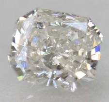 Certified 0.52 Carat E VS1 Radiant Natural Enhanced Loose Diamond 4.92x4.32mm