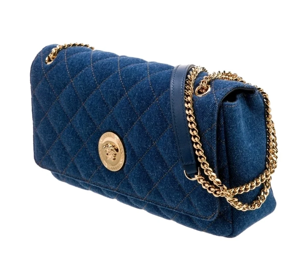 Versace Denim Exterior Bags & Handbags for Women for sale - eBay