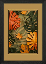 Tropical Leaf Art Print Framed Wall Art Poster Canvas Print Picture