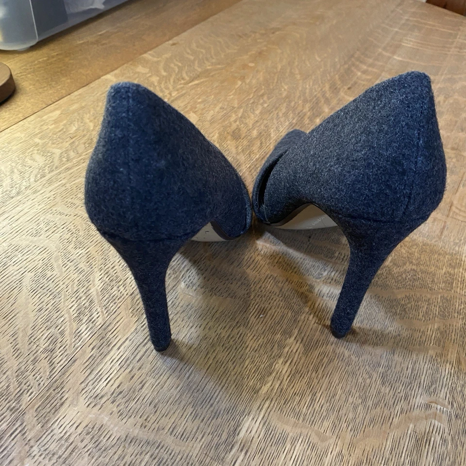 Bomba Banana Republic Adelia D’Orsay, tela carbón profundo superior 8,5 mujer tacón alto Foto 4 de 4