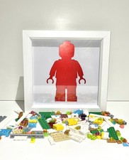 Red Foil LEGO Spare Parts Bricks bundle storage Display Frame gift UK Brixpix