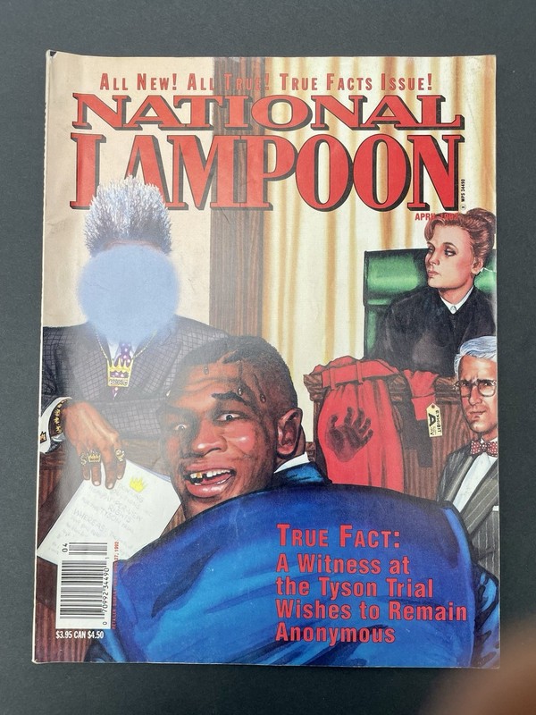NATIONAL LAMPOON Magazine,  April 1992; Mike Tyson cover, Nice Condition!