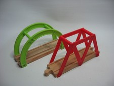 2 x LOW BRIDGE  for Wooden Train / Railway Track Set (  Thomas Brio  ) FB03