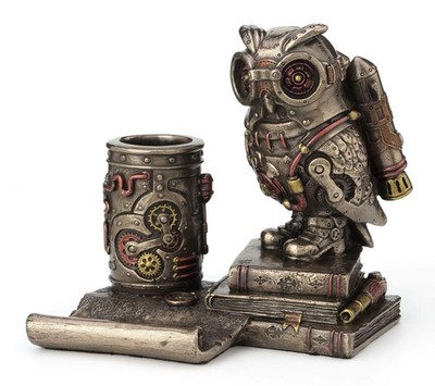 Veronese Design Desk Stand Aviation Bird Animal Gift Jade Black 4 Inch Charm