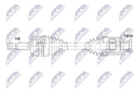 NTY NPW-MS-131 Antriebswelle Vorne Links FüR Mitsubishi