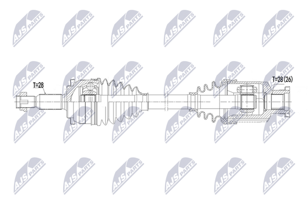 NTY NPW-MS-131 Antriebswelle Vorne Links FüR Mitsubishi-image